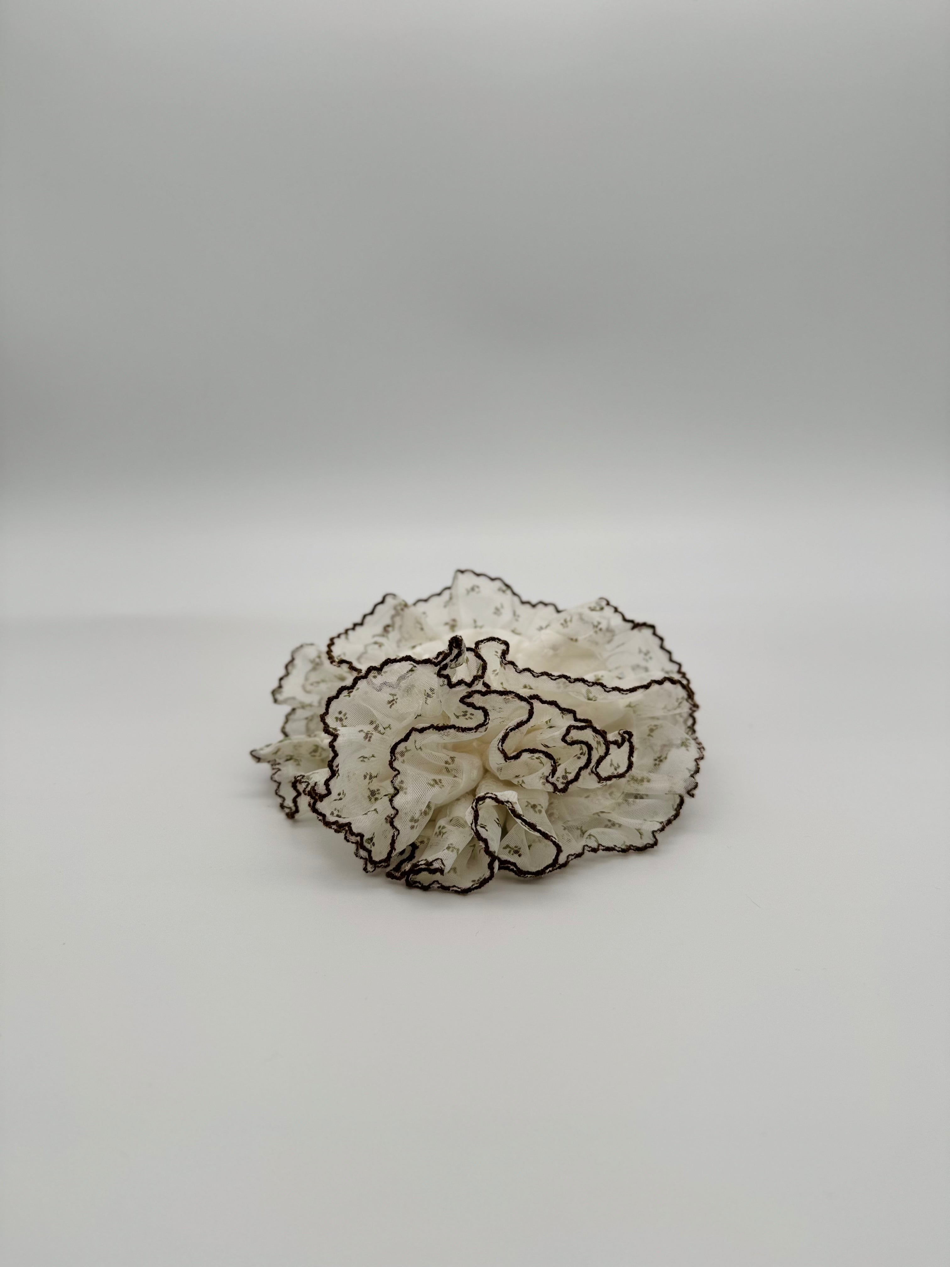 Forest Foraging Lace Scrunchie | Cottagecore Hair Accessory