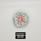 Bubble Cream - Ruffle Blue & Pink Scrunchie