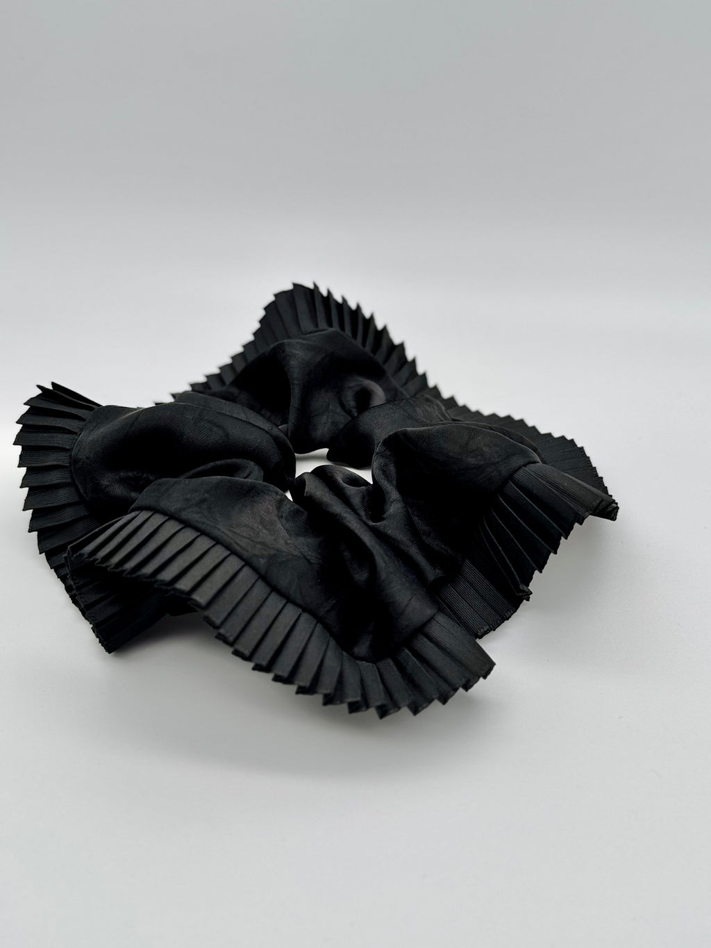 Elegance – All Black Silk-Style Scrunchie