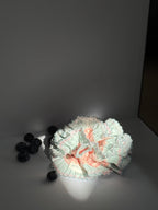 Bubble Cream ，light Blue and Pink plaid Ruffle Scrunchie，Ponytail Holders，hair tie