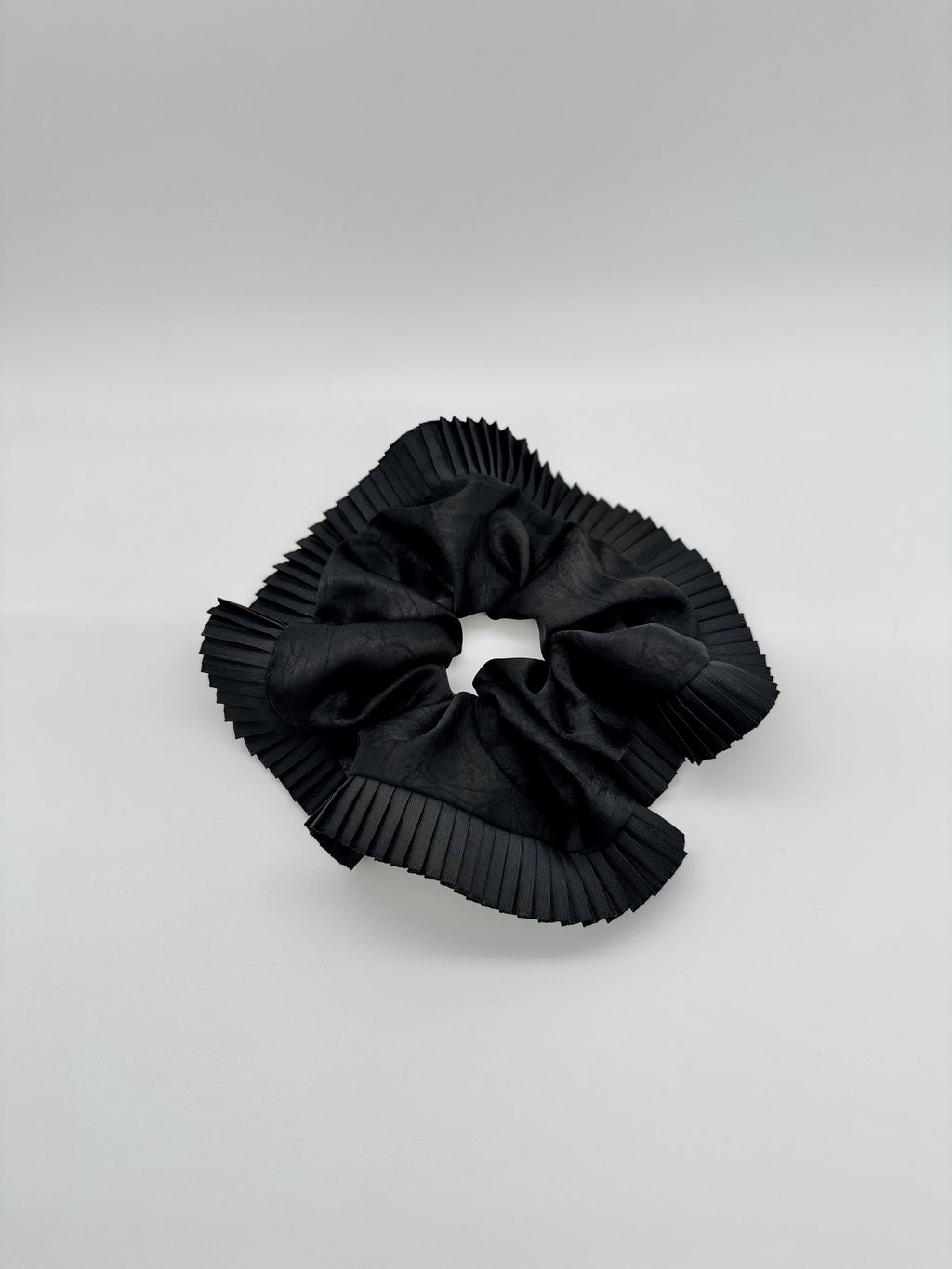 Elegance – All Black Silk-Style Scrunchie