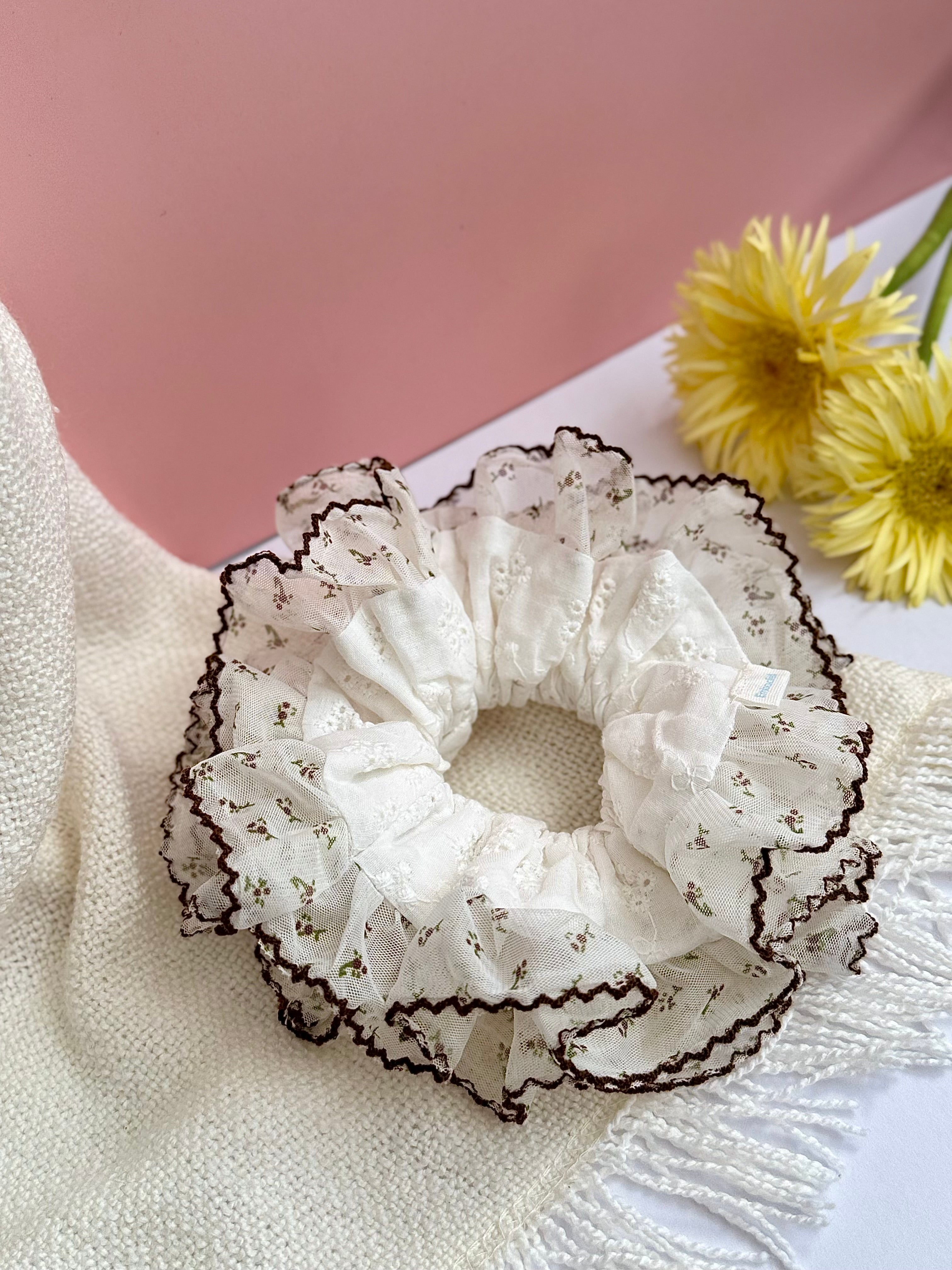 Cottagecore Hair Accessory，daylily Scrunchie